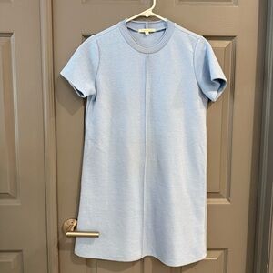 Copper Key Sky Blue Ribbed Crewneck Top